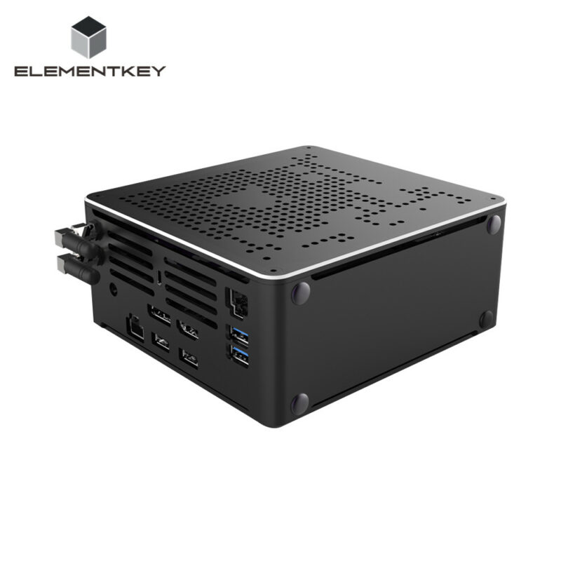 Elementkey iON2 - Mini PC - i9-9880H - 4.8 Ghz - Computer - 16B RAM + 256GB NVME SSD + 1TB HDD - Windows 11 PRO - WiFi - Bluetooth - Afbeelding 3