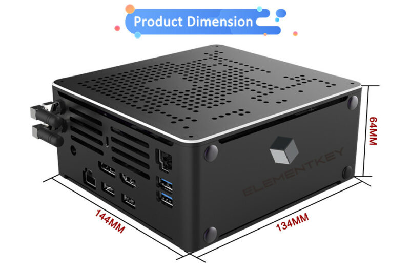 Elementkey iON2 - Mini PC - i9-9880H - 4.8 Ghz - Computer - 16B RAM + 256GB NVME SSD + 1TB HDD - Windows 11 PRO - WiFi - Bluetooth - Afbeelding 11