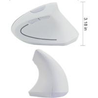 Elementkey ERGO4- Verticale Muis - Wit- Draadloze muis met AAA Batterijen - RSI -3 verstelbare DPI opties 800/1200/1600 - Afbeelding 9