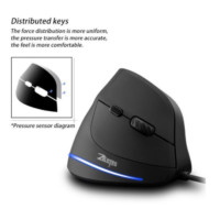 Elementkey ERGO2 - Ergonomische Optische USB Verticale Muis (Bedraad) – DPI 3200 – 6 Knoppen- LED licht - Plug & Play – Zwart - Afbeelding 15
