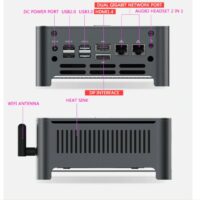 Elementkey iON -  Mini PC - i5-10300H - 4.5Ghz - Computer - 16GB RAM + 256GB NVME SSD + Windows 11 PRO - WiFi - Bluetooth - Afbeelding 15
