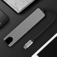 DrPhone 8 in 1 Multi Hub – USB-C naar HDMI 4K - 87W PD Lader - USB-C - RJ45 Gigabit Internet - SD - 2x USB 3.0 Female – Type-C Docking voor o.a. Macbook / Surface Pro / Lenovo / HP - Space Gray - Afbeelding 12