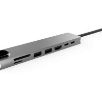 DrPhone 8 in 1 Multi Hub – USB-C naar HDMI 4K - 87W PD Lader - USB-C - RJ45 Gigabit Internet - SD - 2x USB 3.0 Female – Type-C Docking voor o.a. Macbook / Surface Pro / Lenovo / HP - Space Gray - Afbeelding 11