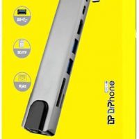DrPhone 8 in 1 Multi Hub – USB-C naar HDMI 4K - 87W PD Lader - USB-C - RJ45 Gigabit Internet - SD - 2x USB 3.0 Female – Type-C Docking voor o.a. Macbook / Surface Pro / Lenovo / HP - Space Gray - Afbeelding 3