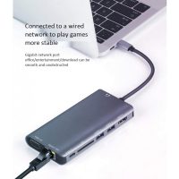 DrPhone HB8 USB C Hub - 8 in 1 - USB3.0x2 + HDMI 4K /VGA 1080P+Jack 3.5+Gigabit Network LAN + Type-C(Pd) 87W - Afbeelding 12