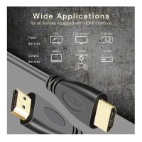 DrPhone Hi-Speed® HDMI naar HDMI kabel - 4K ULTRA HD - 5 Meter - 1.4v Hoge Snelheid - Goud verguld - Zwart - Afbeelding 11