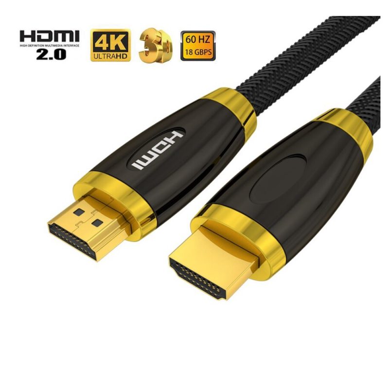 DrPhone Hi-Speed PRO® HDMI naar HDMI Kabel HDMI 2.0 - Gouden Connectoren - 10 Meter - Audio + Video - 18GBPS - 3D/4K (60Hz)- Ethernet - Afbeelding 6