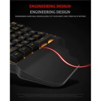 Elementkey MECHA3 één Hand Ontworpen Mini Gaming Toetsenbord – RGB – Macro opnames G1+G2 - Membraan  – USB – 35 toetsen -  Zwart - Afbeelding 3