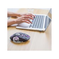 Elementkey M1 - Wireless Gaming Muis - Oplaadbaar + Draadloos - LED - 6 knoppen - 2400 DPI - USB Optische Ergonomische - Game Muis – Star Zwart - Afbeelding 11