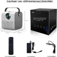 ELEMENTKEY BEAM2® - Projector - 3000 lumen - Bluetooth 4.0 - Projector Beamer - Speaker - Home Cinema - Afbeelding 18