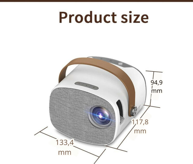Elementkey PIX2 Basic Mini Projector voor kinderen – Beamer met Ingebouwde Batterij 7.4V/1600mAh – 1080P – 1400 Lumen AV / HDMI / Aux / USB / Micro SD - Afbeelding 17