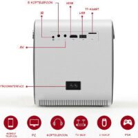 ELEMENTKEY BEAM2® - Projector - 3000 lumen - Bluetooth 4.0 - Projector Beamer - Speaker - Home Cinema - Afbeelding 20