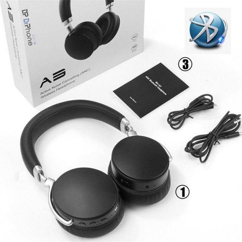 Elementkey A3S - AptX ACN Bluetooth Koptelefoon - Actieve Ruisonderdrukking - Bluetooth Headphone - Noise Cancelling - AptX Lage Latency/Aptx LL Draadloze Headset Koptelefoon - Zwart - Afbeelding 21