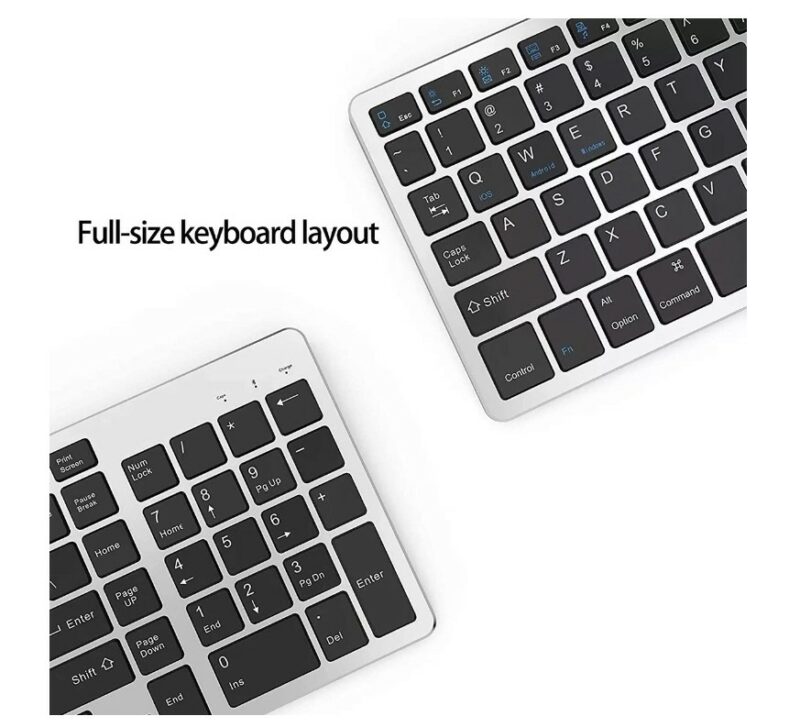 Elementkey V07 - Aluminium Draadloos Toetsenbord - Bluetooth - Geschikt voor Laptops - Computer - Tablet - Zwart - Afbeelding 6