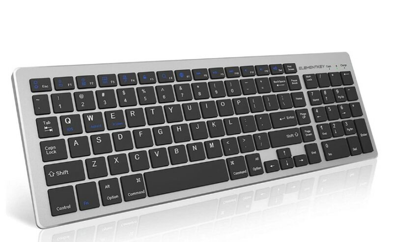 Elementkey V07 - Aluminium Draadloos Toetsenbord - Bluetooth - Geschikt voor Laptops - Computer - Tablet - Zwart