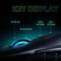 Elementkey M7 Elite Draadloze Gaming Muis -  USB 2.4Ghz & Bekabeld met RGB verlichting- 16000 DPI - 1000hz Polling-snelheid - Oplaadbaar - Programmeerbaar – Grijs - Afbeelding 10