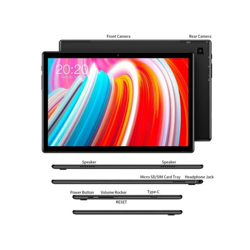 Elementkey Ai-7 Pro - Tablet PC - 10.1 Inch IPS Full HD - 2x 4G Sim - WiFi - Android 10 - GPS - OctaCore 6 GB Ram + 384GB Opslag - Afbeelding 7