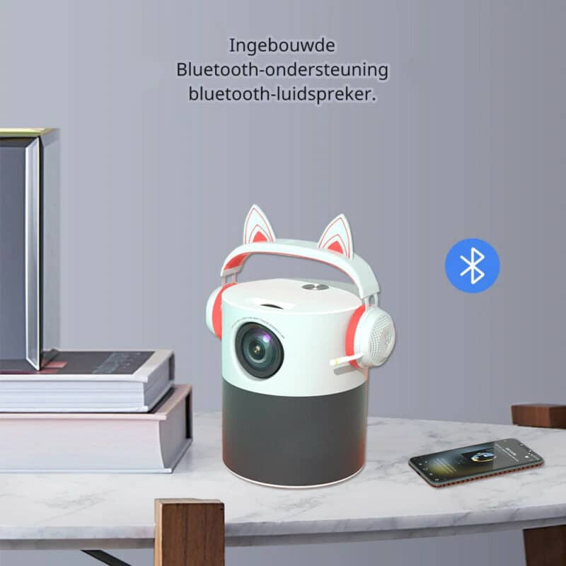 ELEMENTKEY BEAM6 - WiFi Full HD Projector - Android 9.0 – 120 ANSI - Airplay / DLNA - Bluetooth + 5Ghz projector – Wit/Grijs - Afbeelding 11