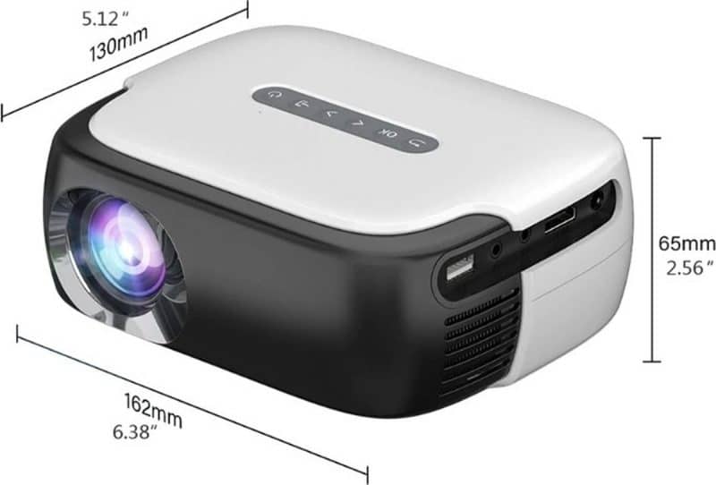 Elementkey PIX Beamer2 - Draagbare Mini Projector - 1000 LUMEN - 1080P FULL HD Projector – Zwart - Afbeelding 4