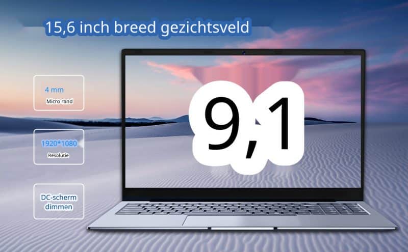 Elementkey PixelPro - Metalen Ultrabook 15.6 Inch Laptop - i5-1240P - 32GB Ram - 1 TB SSD - Vingerafdrukscanner - Grijs - Afbeelding 14