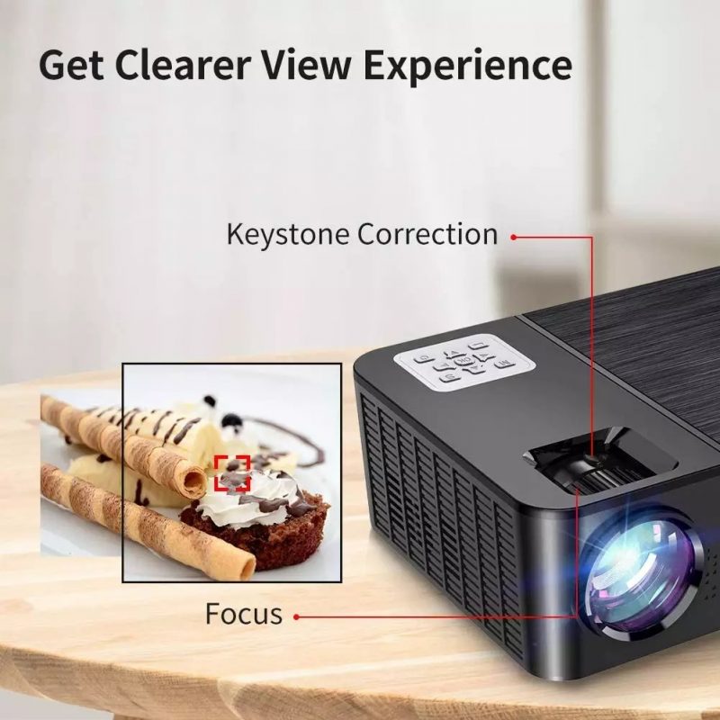 ELEMENTKEY BEAM12 - Android 9.0 Beamer Mediaspeler - Projector 6500 Lumen - Native Full HD 1080P - 5Ghz WiFi + Dolby - Zwart - Afbeelding 2