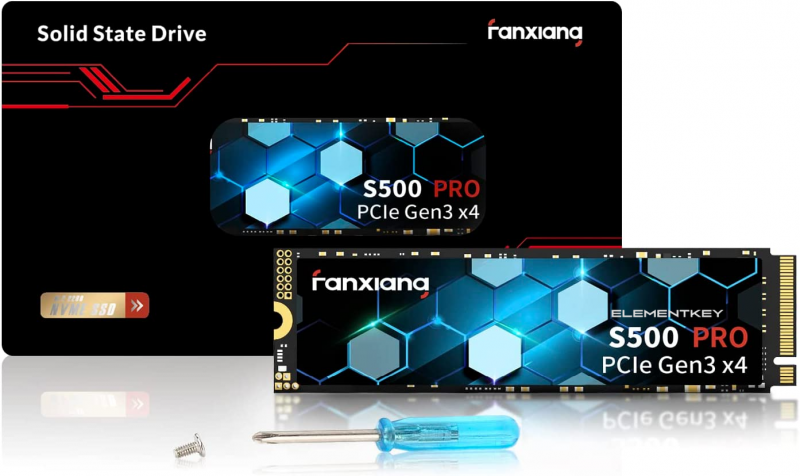 Elementkey SteadyFlow - 256GB - 3500Mbps - PCI 3.0x4 - Interne NVME SSD M.2 - SLC Cache - Ingebouwde Bescherming - Afbeelding 2