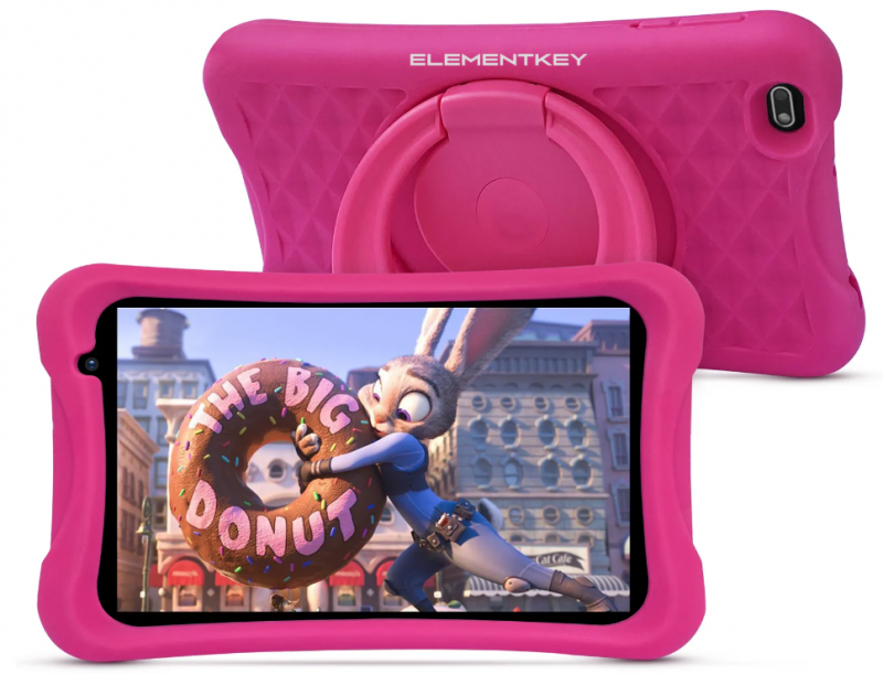 Elementkey Ai-Kids - 8 inch - Android 10 Tablet - kinderslot - Leer Spellen - 2 GB RAM, 32 GB Opslag + Val bestendige Cover Roze - Afbeelding 11