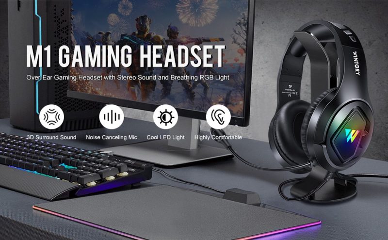 Elementkey Xenith Pro-G – RGB Gaming Headset – Bedraadde Headset – Voor Computer En Console – Met Noice Canceling - Zwart - Afbeelding 5