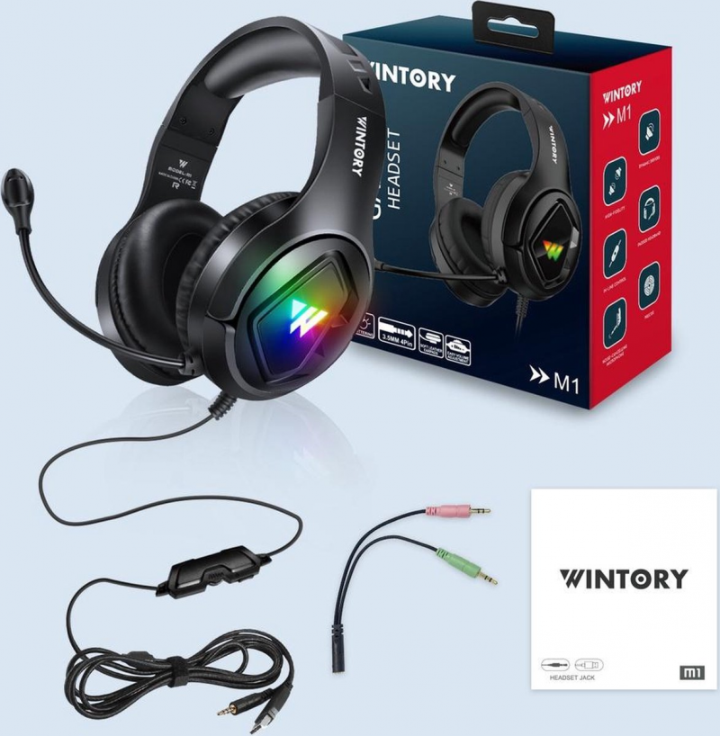 Elementkey Xenith Pro-G – RGB Gaming Headset – Bedraadde Headset – Voor Computer En Console – Met Noice Canceling - Zwart - Afbeelding 11