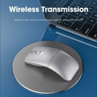 ELEMENKEY MIX4 Draadloze 2.4Ghz USB Boog Muis – Ergonomisch – Stille Muis - Verstelbare DPI - Zwart - Afbeelding 9