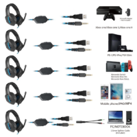 Elementkey ApexWave – 7.1 Surround Sound Gaming Headset – RGB Verlichting - Multi-Platform Compatibiliteit - Beraadde Gaming Headset – Zwart/Rood - Afbeelding 5