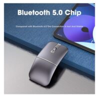 ELEMENKEY MIX3 2 in 1 Bluetooth & Draadloze Boog Muis – Ergonomisch – Stille Muis - Verstelbare DPI - Grijs - Afbeelding 8