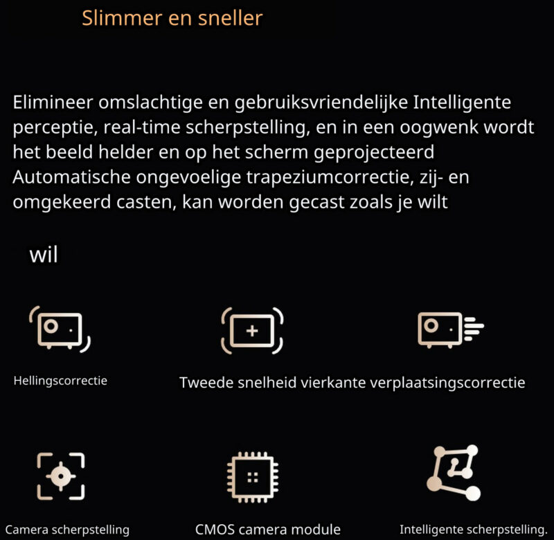 Elementkey CinéTech LT3 - 10000 Lumen Professioneel Beamer - Native 1080P Projector - Android 9.0 Besturing - Auto Correctie / Keystone - Afbeelding 14