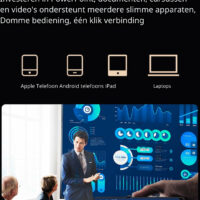 Elementkey CinéTech LT3 - 10000 Lumen Professioneel Beamer - Native 1080P Projector - Android 9.0 Besturing - Auto Correctie / Keystone - Afbeelding 8