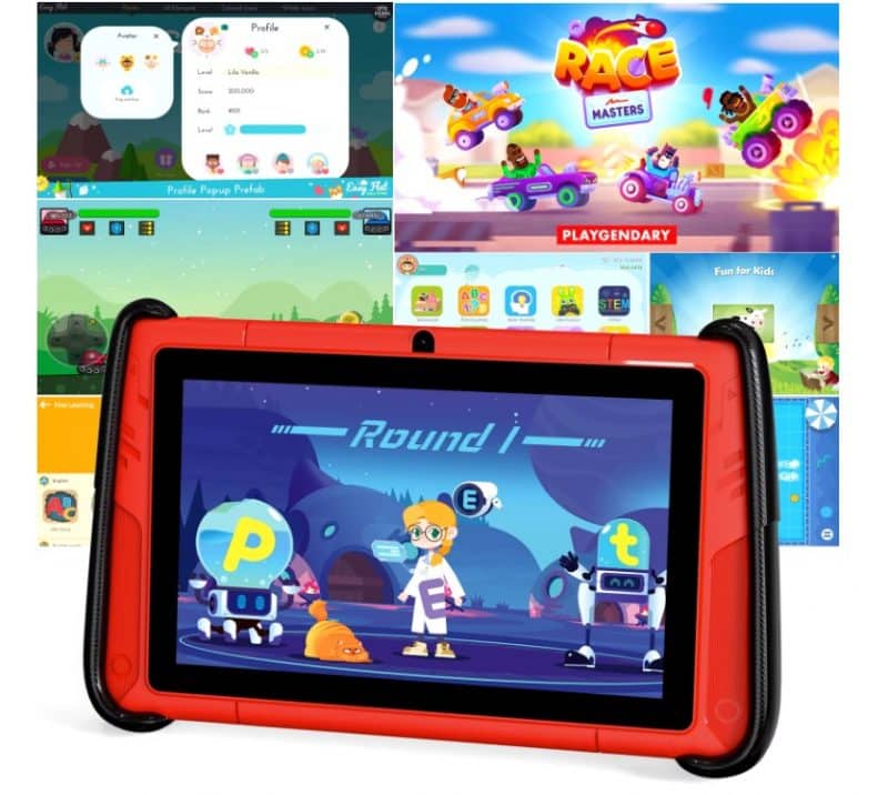 Elementkey Touch 7 Pro Tablet voor Kinderen - 4GB Ram - 64GB opslag Robuust, Geïnstalleerde Educatieve Apps + 2 Controllers - Afbeelding 2