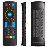 DrPhone MX6 Air Mouse 2.4Ghz USB Afstandsbediening Met toetsenbord & Achtergrond verlichting - IR Learning voor o.a Android Smart TV, Media speler, TV stick etc
