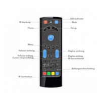 DrPhone MX6 Air Mouse 2.4Ghz USB Afstandsbediening Met toetsenbord & Achtergrond verlichting - IR Learning voor o.a Android Smart TV, Media speler, TV stick etc - Afbeelding 5