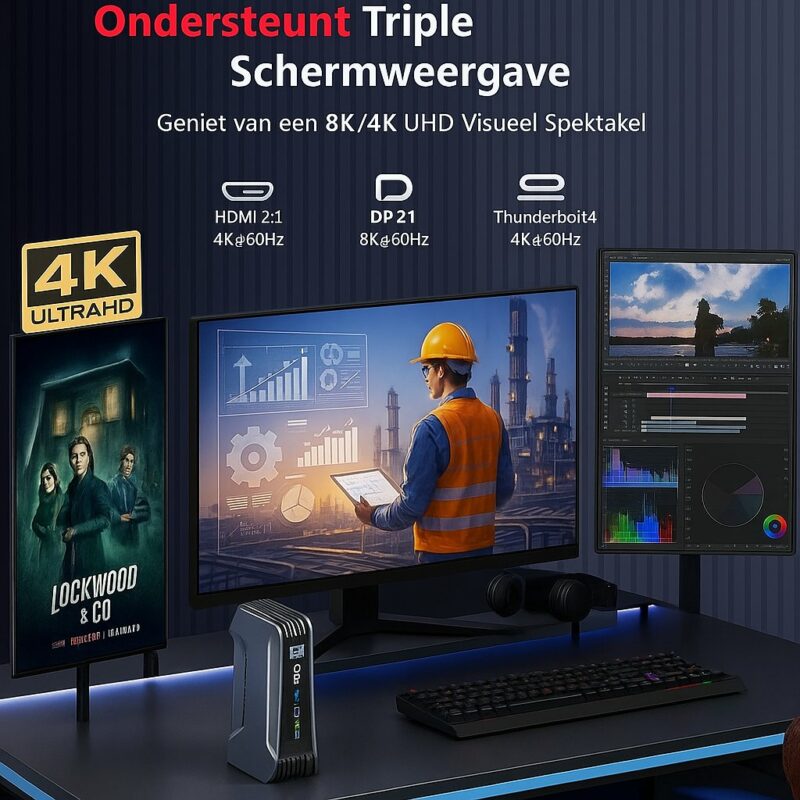 Elementkey OblivionX – Compacte Game & Design PC – Intel Core Ultra 7 165H – 32GB DDR5 – 2TB NVMe SSD – 16 Cores – 5.0GHz -Win11 - Afbeelding 7