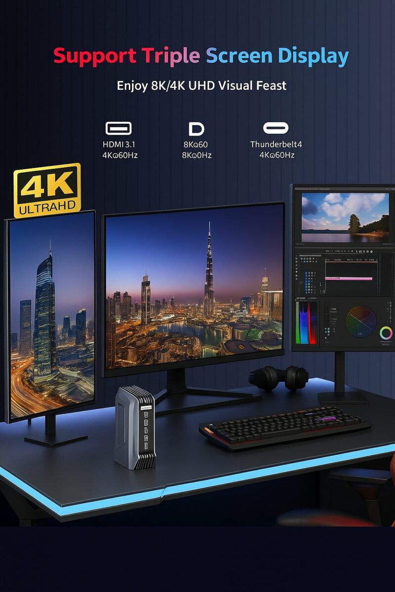 Elementkey OblivionX – Compacte Game & Design PC – Intel Core Ultra 5 125H – 16GB DDR5 – 1TB NVMe SSD – 14 Cores – 4.5GHz -Win11 - Afbeelding 18