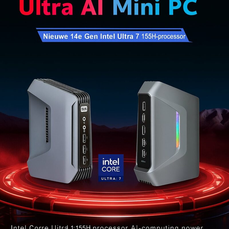 Elementkey OblivionX – Compacte Game & Design PC – Intel Core Ultra 7 165H – 32GB DDR5 – 2TB NVMe SSD – 16 Cores – 5.0GHz -Win11 - Afbeelding 16