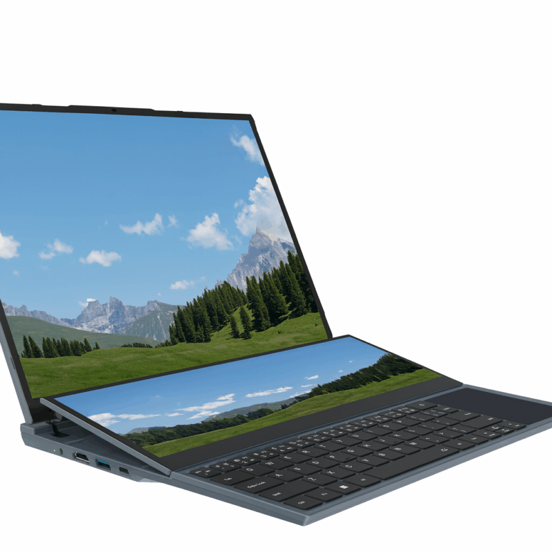 Elementkey TrueVision - Dubbele Scherm Laptop - 2 in 1 - Intel i9 10980HK - 64GB ram - 1000GB SSD - Windows 11 Pro