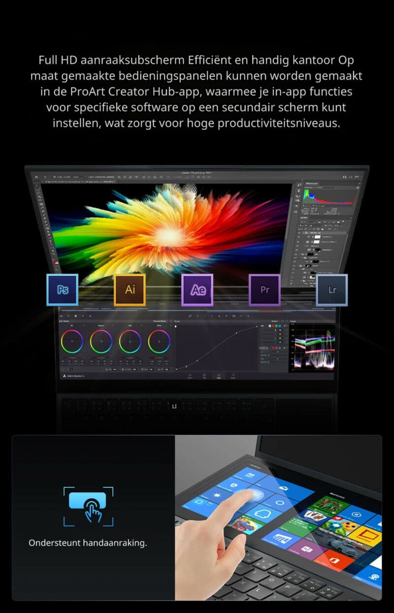 Elementkey TrueVision - Dubbele Scherm Laptop - 2 in 1 - Intel i9 10980HK - 64GB ram - 1000GB SSD - Windows 11 Pro - Afbeelding 16