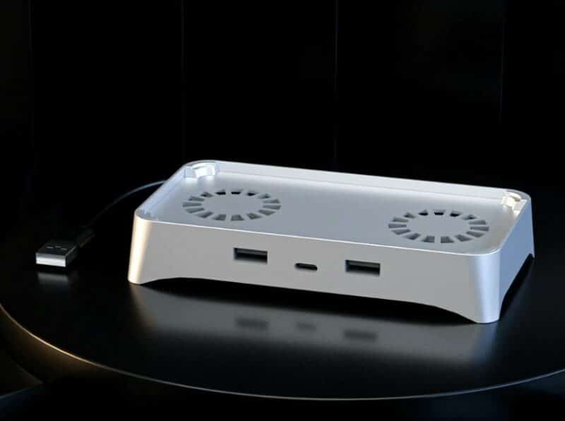 DrPhone DPR Mini SE USB Hub met 2x Ventilator – 3-in-1 USB Expander voor Deeper Connect – Hoge Snelheid & Koeling - Afbeelding 3