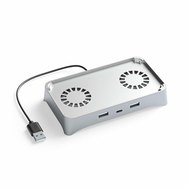 DrPhone DPR Mini SE USB Hub met 2x Ventilator – 3-in-1 USB Expander voor Deeper Connect – Hoge Snelheid & Koeling