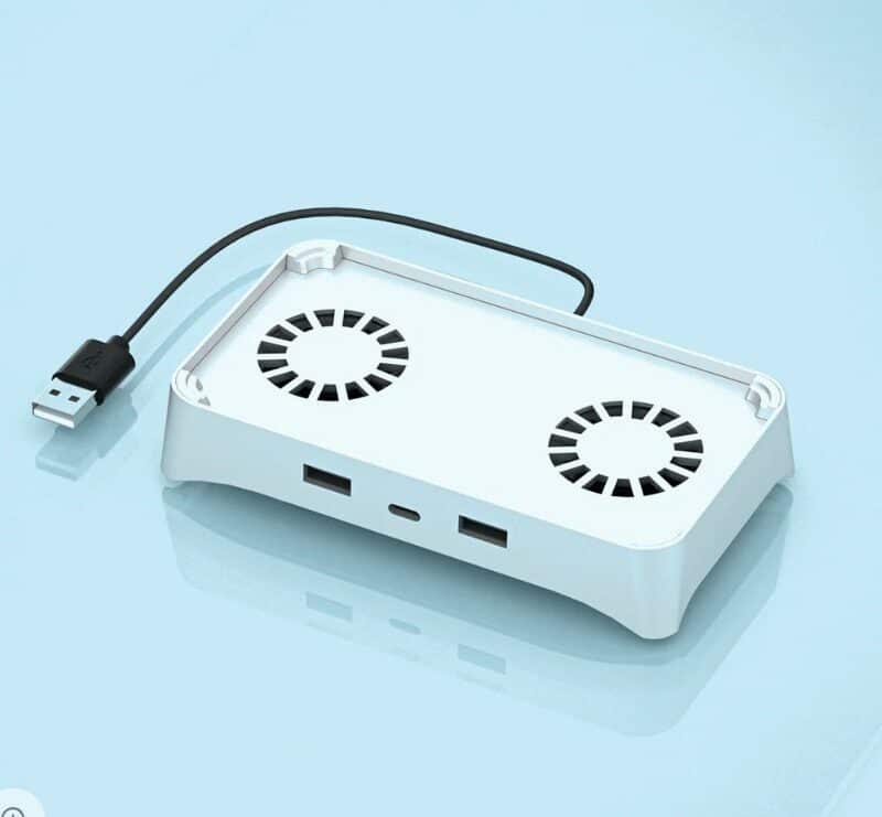 Elementkey laptop koeler usb wit 2 ventilatoren