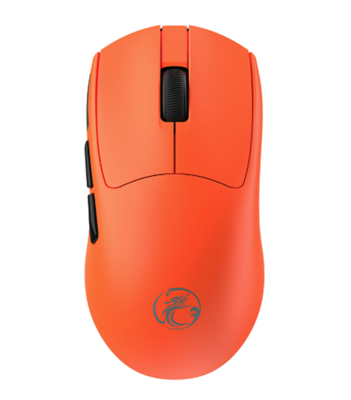 Elementkey draadloze muis oranje ergonomisch compact